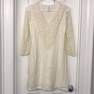 White embroidered dress